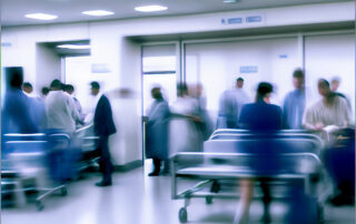 Searching for a missing person in hospitals