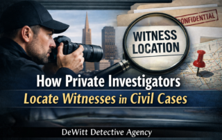 San Francisco private investigator witness locate