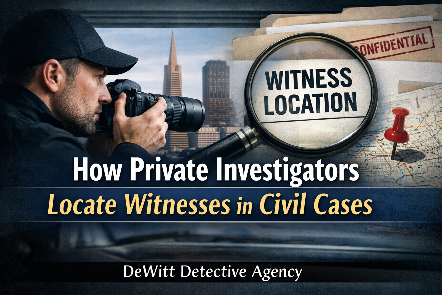 San Francisco private investigator witness locate